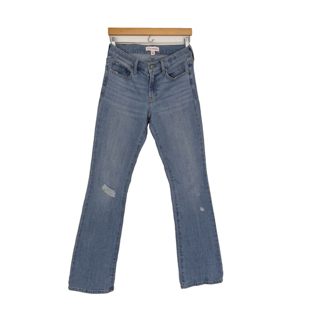 Lucky Brand Sweet Mid Rise Boot Jeans Womens Size 29 Blue Denim Outdoors Cowgirl